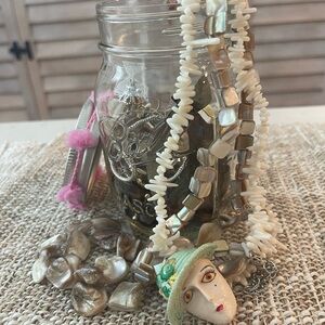 Glass Mason Jewelry Jar #10